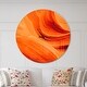 preview thumbnail 7 of 7, Designart 'Orange Upper Antelope Canyon' Oversized Modern Wall CLock 36 in. wide x 36 in. high