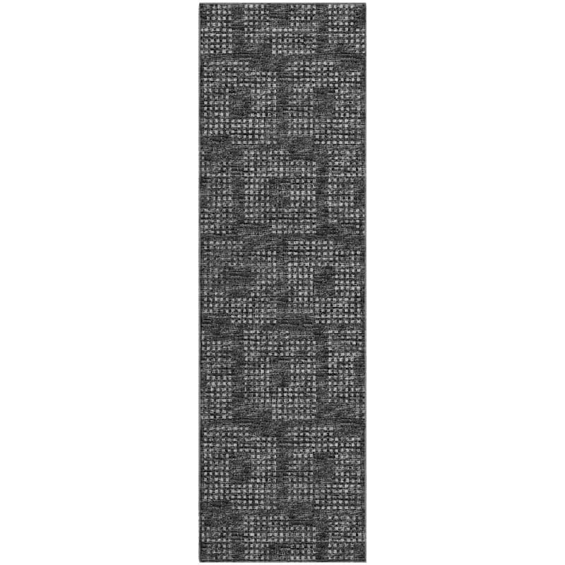 Premium Washable Super Soft Modern Houndstooth Mayfield Rug