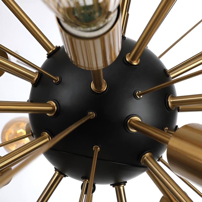 Italian 24-Light Dimmable Sputnik Star Chandelier