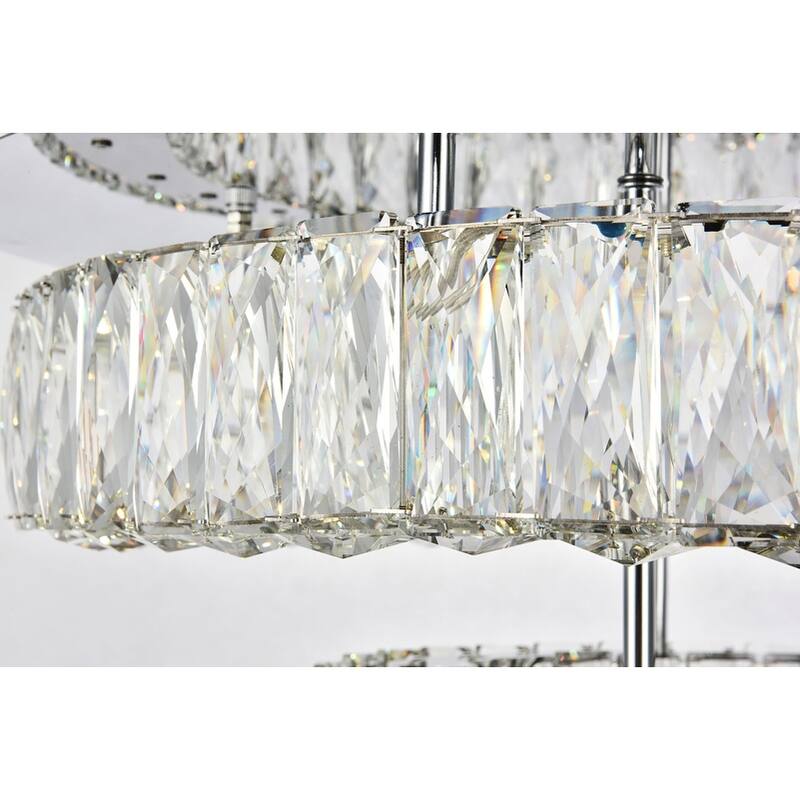 Monroe Collection Flush mount D25.6" H10" Chrome Finish
