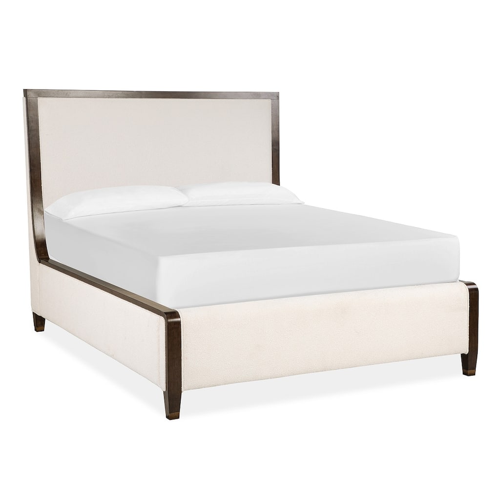 Magnussen Home Rowan Espresso Upholstered Panel Bed