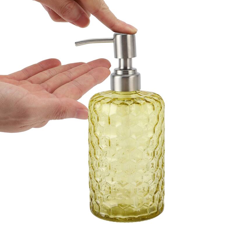 Simple Cylindrical Soap Pump Dispenser for Bath 500ml 1 Pcs