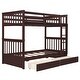 preview thumbnail 6 of 16, Twin-over-Twin Classic Wooden Bunk Bed with Storage