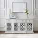 preview thumbnail 16 of 20, Middlebrook Loches Breakfront Fretwork Sideboard White