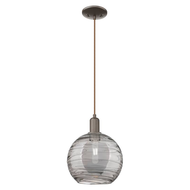 Innovations Lighting Endless Possibilities Arcadia - Athens Deco Swirl - 1 Light 10" Cord Hung Mini Pendant - Oil Rubbed Bronze