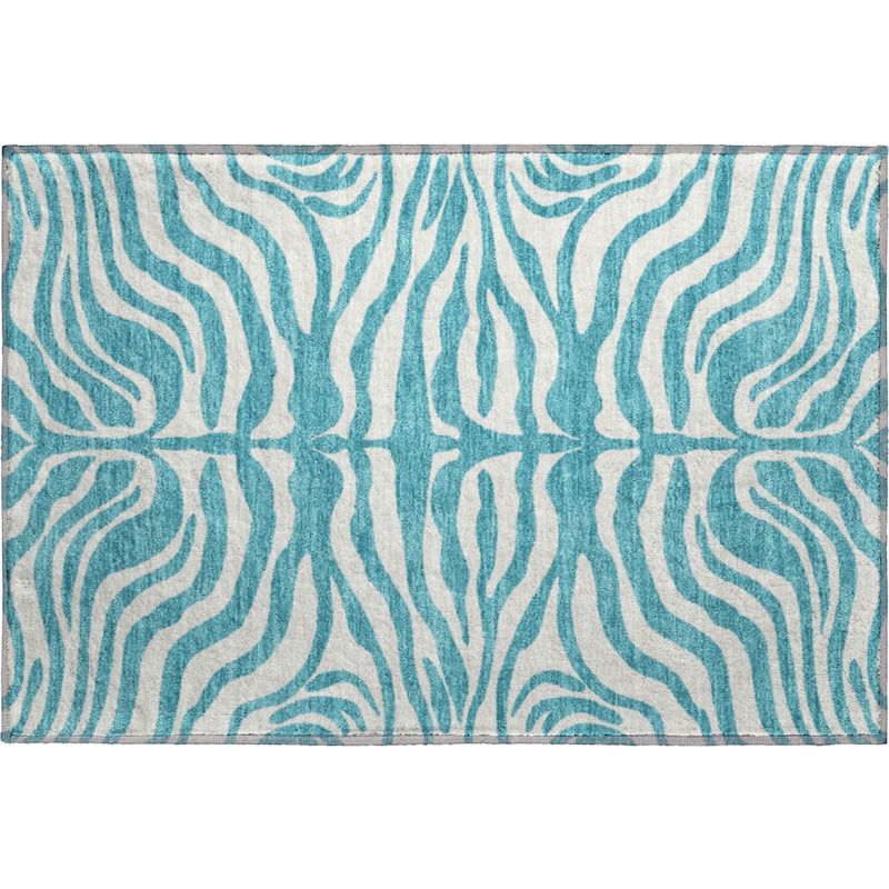 Premium Washable Super Soft Zebra Print Mayfield Rug