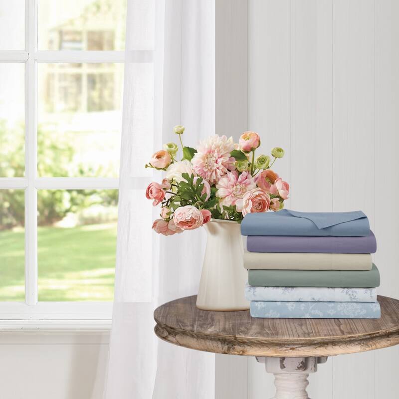 The Farmhouse by Rachel Ashwell Washed Solid Cotton Sheet Set