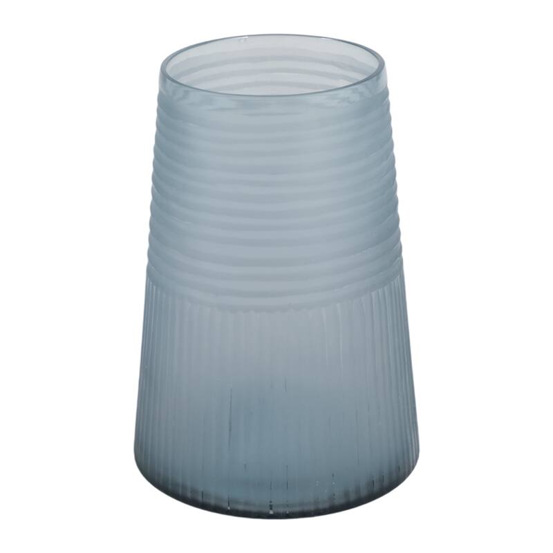Glass Decorative Vase Modern Sleek Contemporary Design for Home Decor - 5.25" x 5.25" x 7.5"