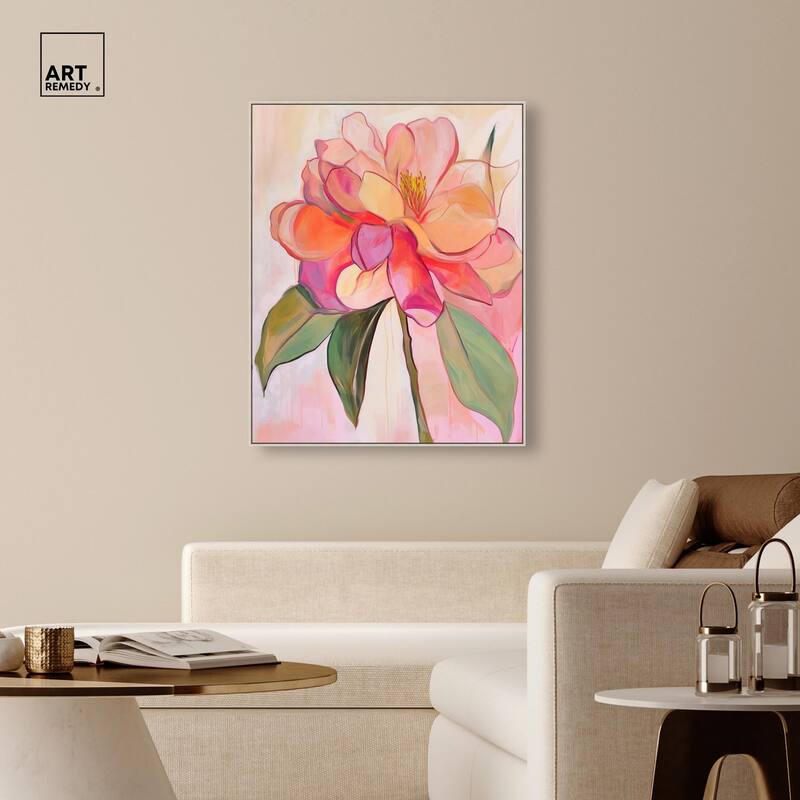Softly Unfurling II Canvas by Art Remedy