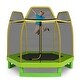 preview thumbnail 12 of 24, Costway 7 FT Kids Trampoline with Safety Enclosure Net Spring Pad