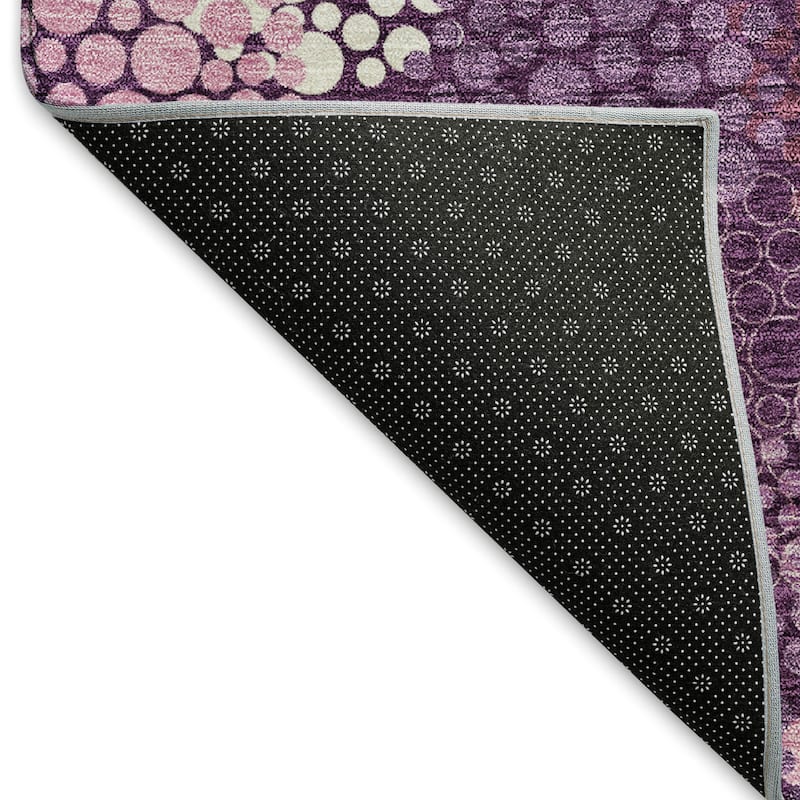 Premium Washable Super Soft Contemporary Clusters Mayfield Rug
