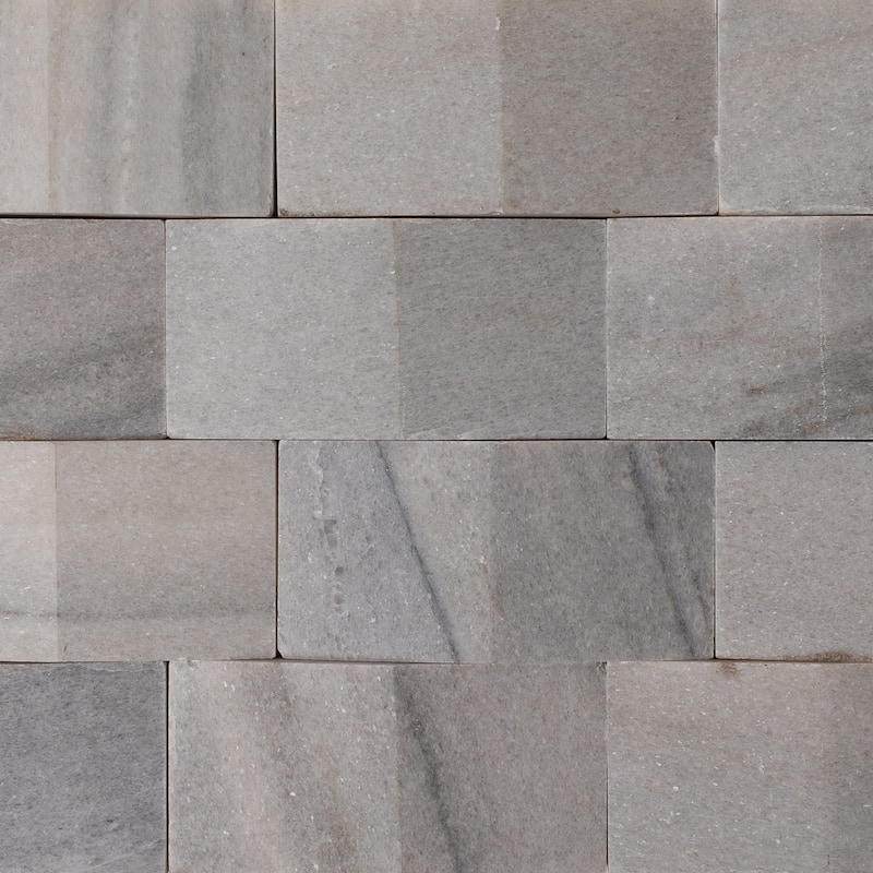 Woven Swell 8 in. x 12 in. Storm Natural Grey Sandstone Wall Tile