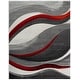 preview thumbnail 44 of 128, SAFAVIEH Hollywood Deep Mid-Century Modern Abstract Rug 10'6" x 14' - Grey/Red