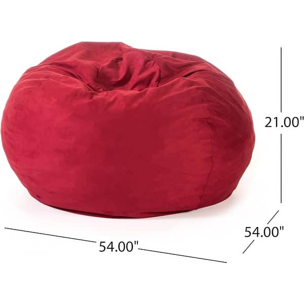 slide 2 of 14, Comfortable Bean Bag Chair for Kids and Adults, with Removable Microsuede Cover Red - Large
