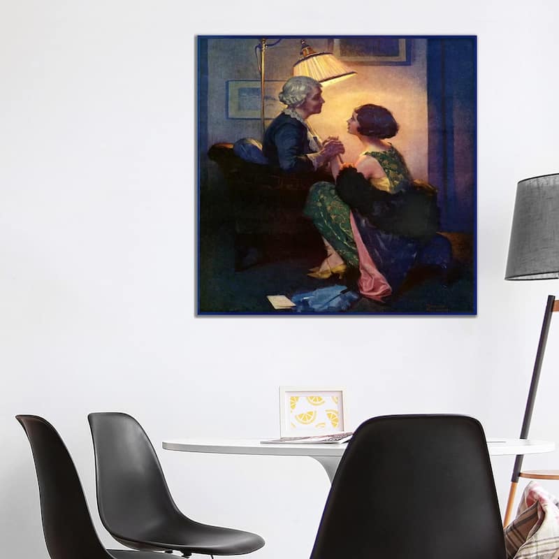 iCanvas "The Party after the Party" by Norman Rockwell Canvas Print - 37x37x1.5