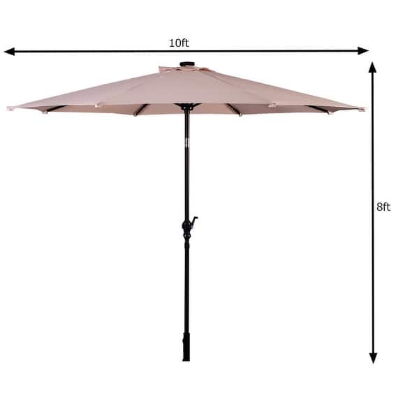 10 foot round deluxe eucalyptus wood patio umbrella The Montague Umbrella main image 1