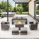 preview thumbnail 69 of 104, Gymojoy Outdoor Fire Pit Conversation Set, Patio Furniture with Cushions