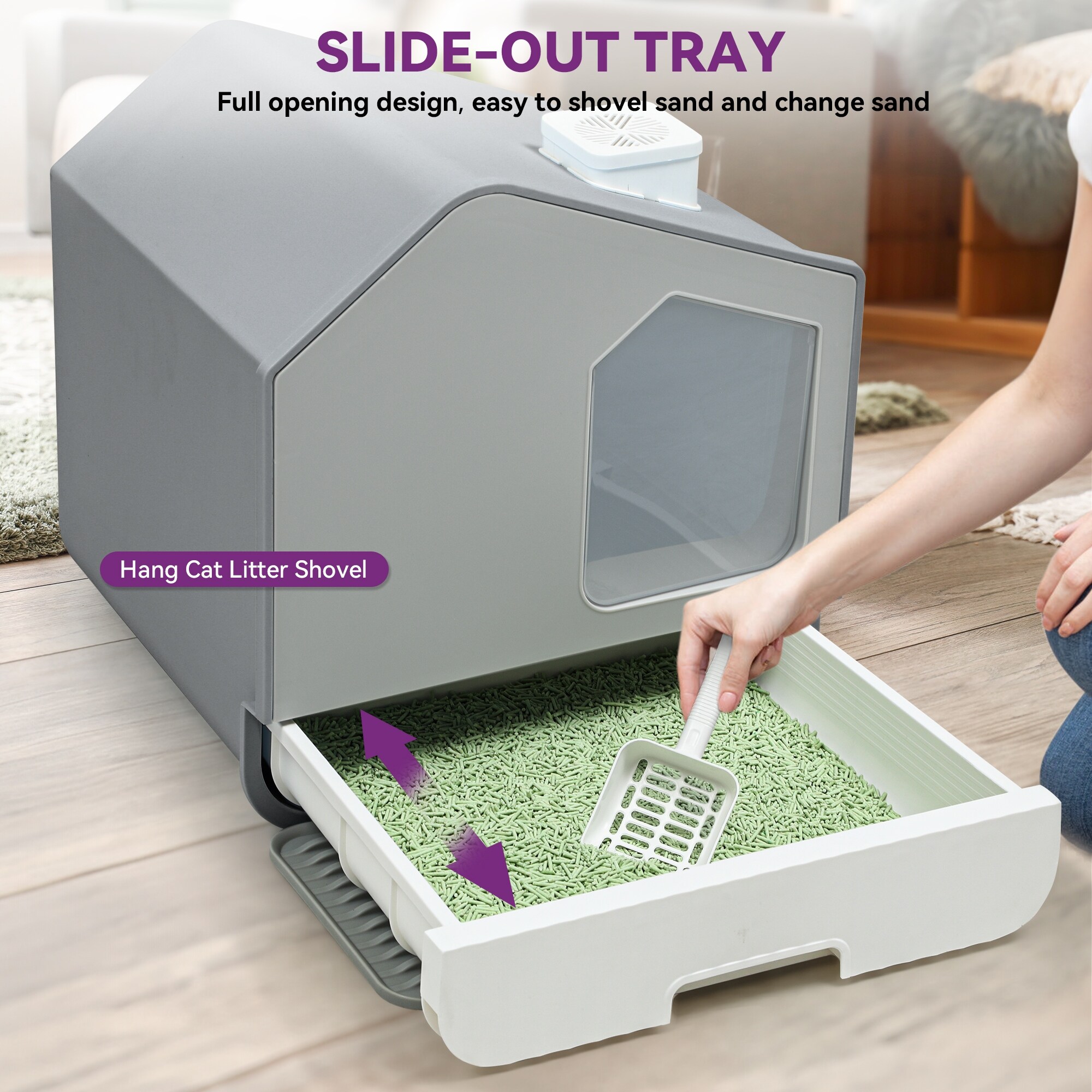 Moasis House Like Cat Litter Box with Pads On Sale Bed Bath Beyond 38195761