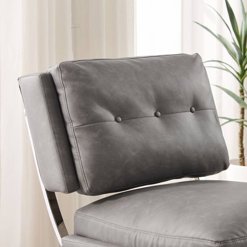 Art Leon Mid-century Modern Armless Accent Chair