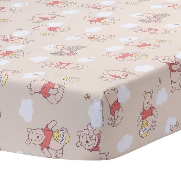 slide 2 of 6, Bedtime Originals Disney Baby Winnie the Pooh & Friends Fitted Crib Sheet