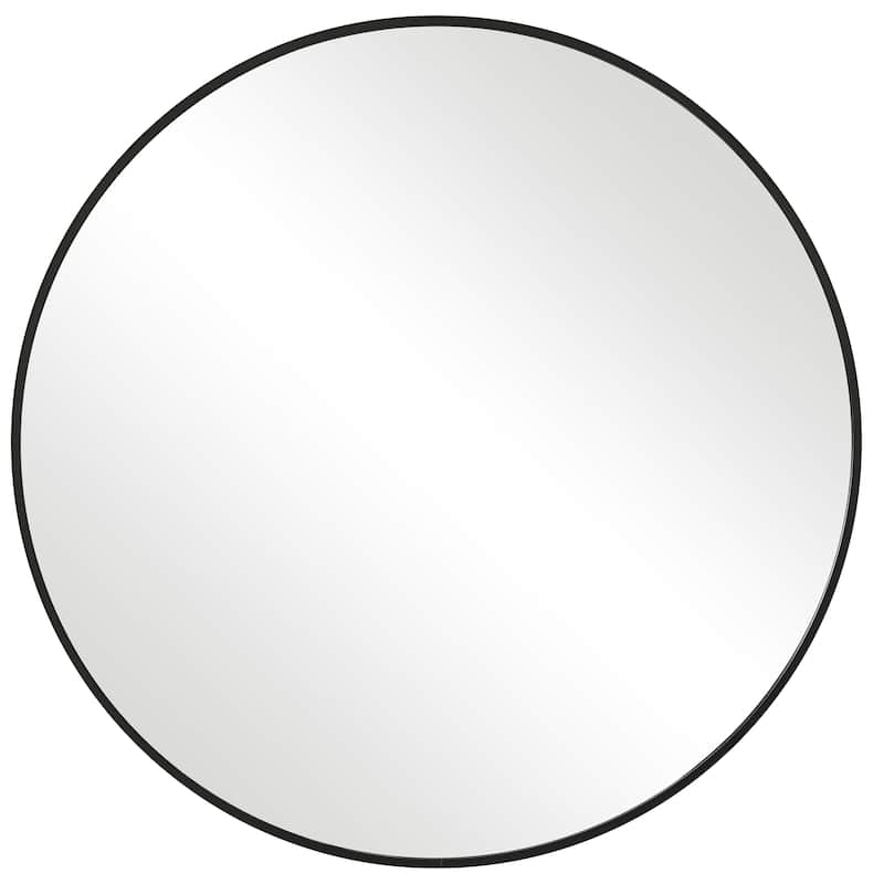 Copper Grove Aluminum Thin-framed Round Wall Mirror