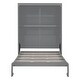preview thumbnail 7 of 12, Full Size Murphy Bed Wall Bed with Shelves,Assembly Required,Gray
