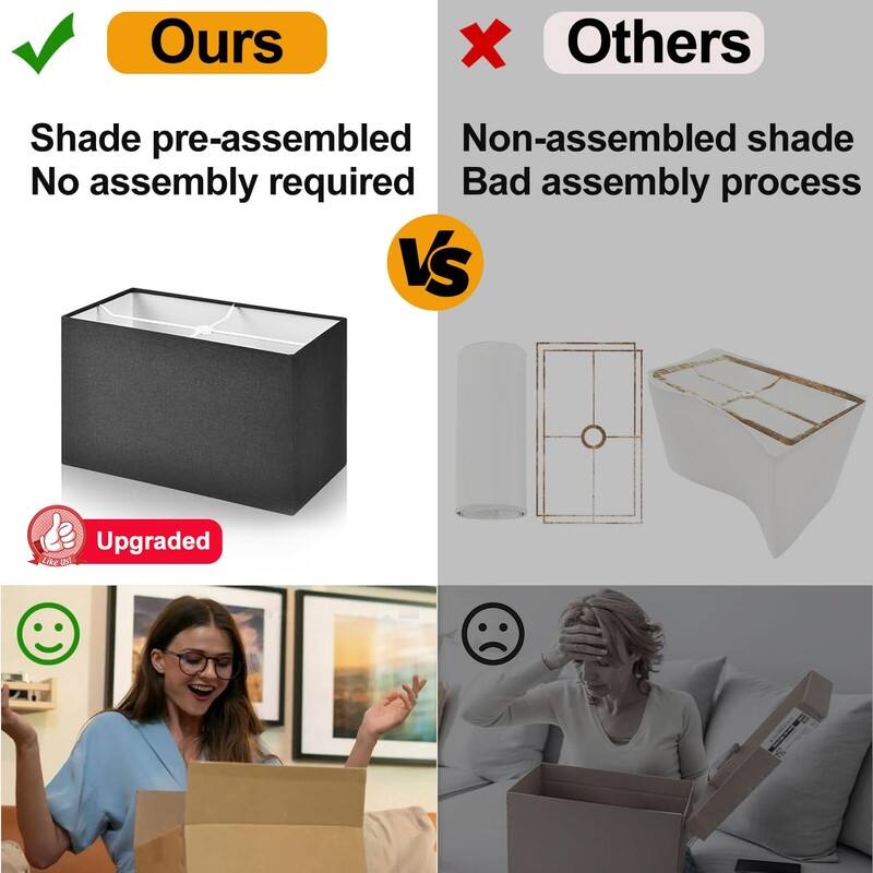 21" Set of 2 Touch Control Table Lamps with 2 USB & AC Outlets - 4.4"D x 7.8"W x 21"H