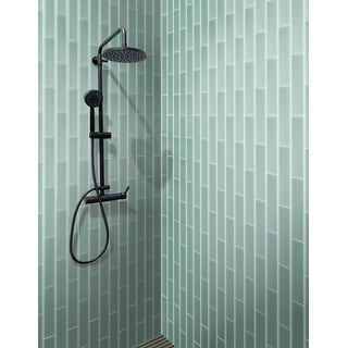 Apollo Tile 20 Pack 3-in x 12-in Cadet Blue Rectangular Subway Matte Finished Glass Mosaic Wall Tile (5 sq ft/case)