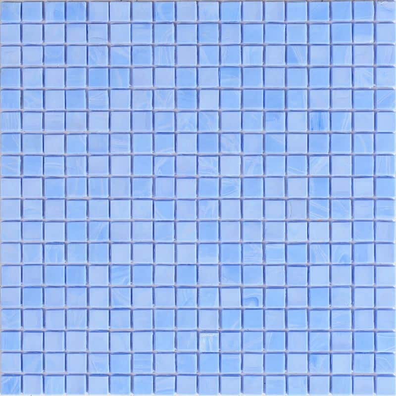 Apollo tile 12" x 12" Skosh Glossy Baby Blue Glass Tile (18.69 sq ft/case) - 20 Pack