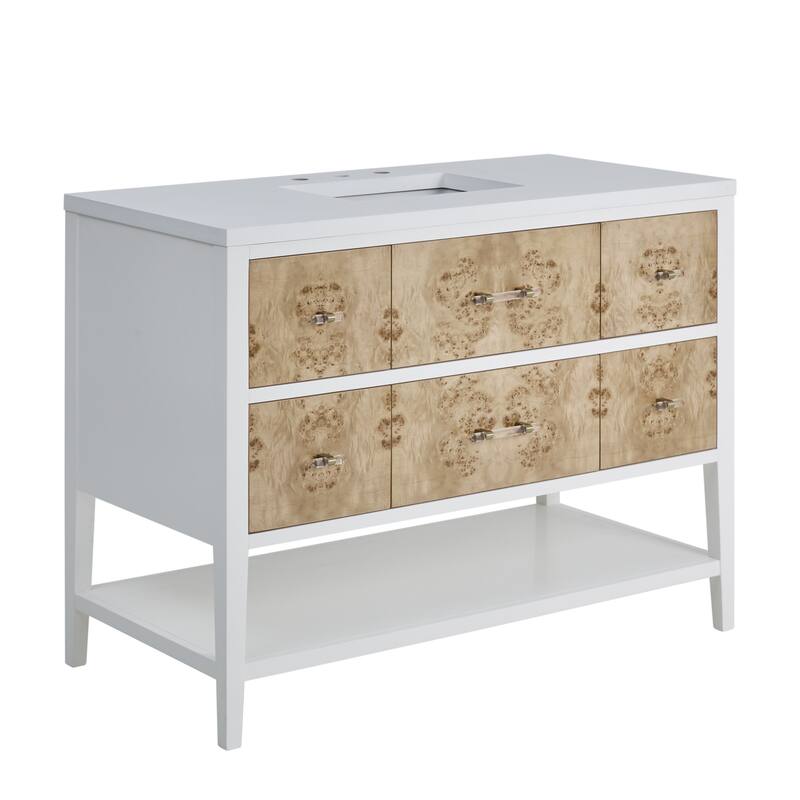 James Martin Vanities D804-V48 Olena 48" Single Basin Wood Vanity