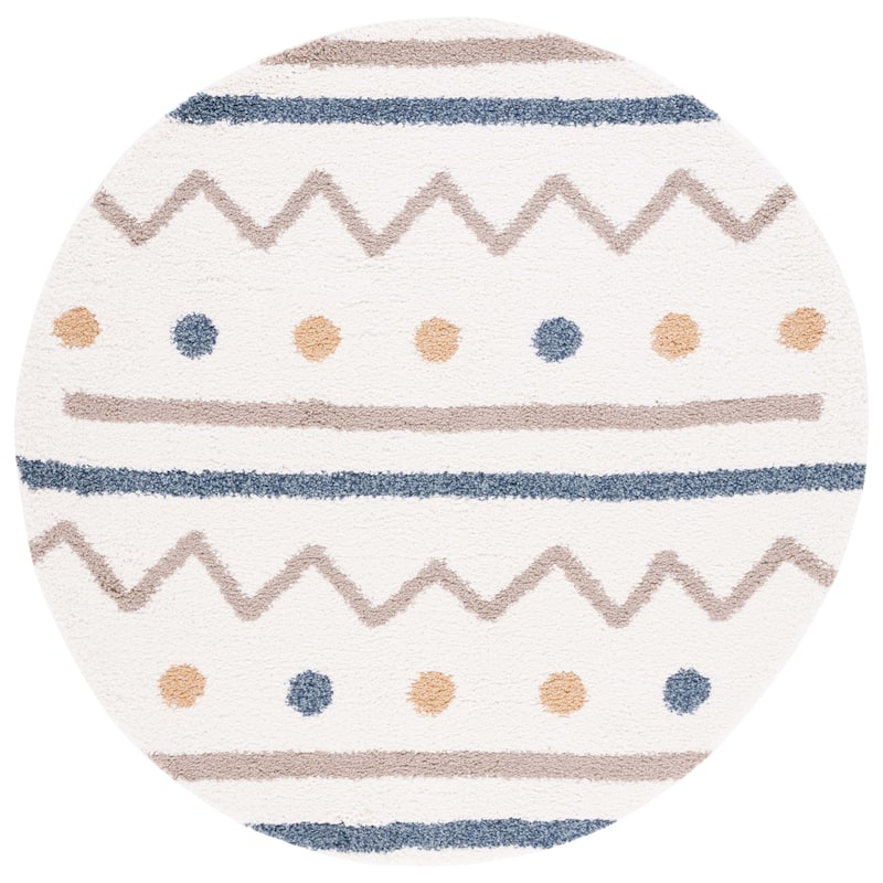 SAFAVIEH Calico Shag Ingeburg Boho 1.5-inch Thick Rug