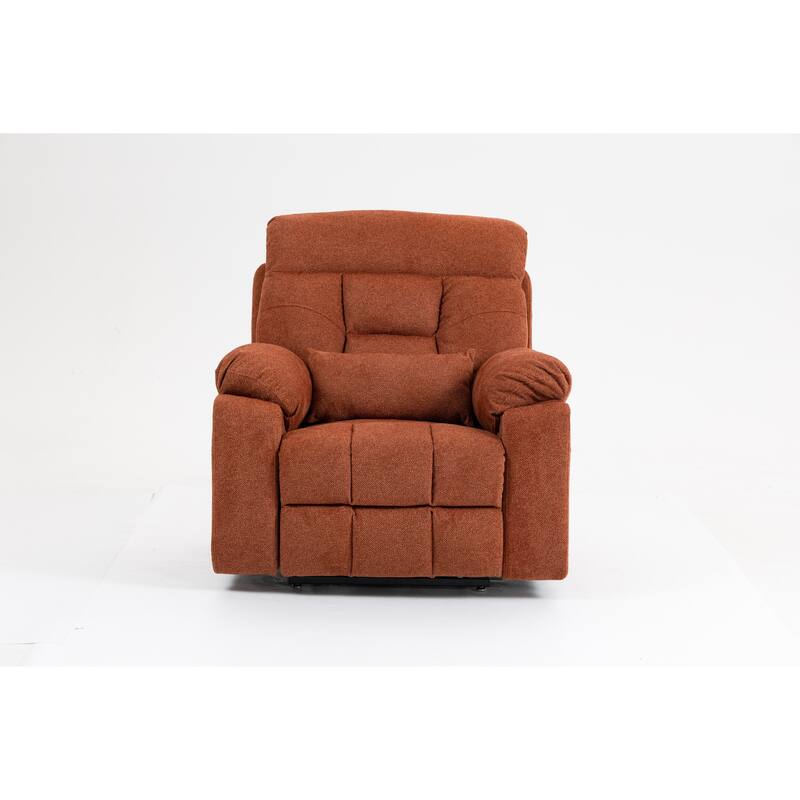 Power Lift Recliner Chair with Heat & Massage, Ergonomic Single Sofa Chair, Electric Recliner Chair with 2 Cup Holders