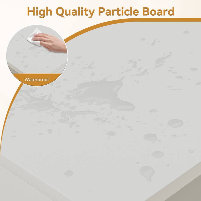 Gymojoy 86.6" LED TV Stand for 85-100 Inch TV, Modern Fluted Entertainment Center, 8 Drawers & Cabinet, Smart TV Console.