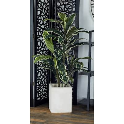 Unique Grey Fiber Clay Planters (Pack of 4)