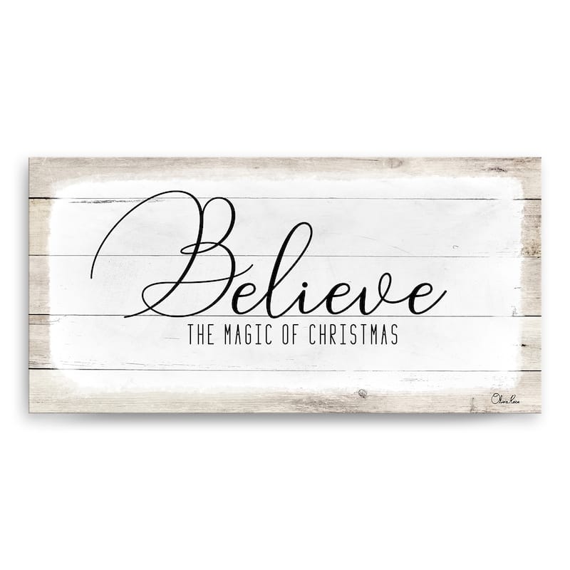 Ready2HangArt 'Believe II' Holiday Canvas Wall Art by Olivia Rose