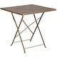 preview thumbnail 15 of 23, 28-inch Square 5-piece Indoor/ Outdoor Folding Table and Chairs Set