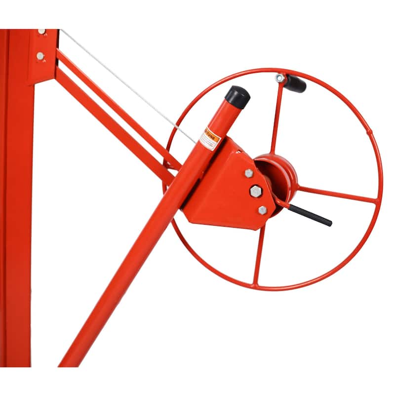 4' x 16' Drywall Panel Lift, Lockable Rolling Caster Ceiling Lift,150Lbs