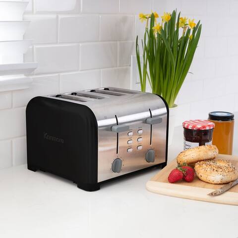 Kenmore 4-Slice Toaster with Dual Controls, Black