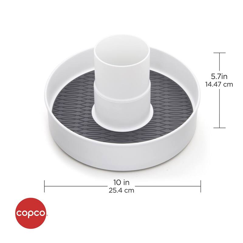 Copco 2 Compartment Storage Turntable - 10-inch
