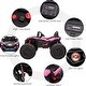 preview thumbnail 10 of 22, 2 Seaters 24V Ride on UTV with Remote Control,10AH Battery, 400W Powerful Motors with 17" EVA Wheels