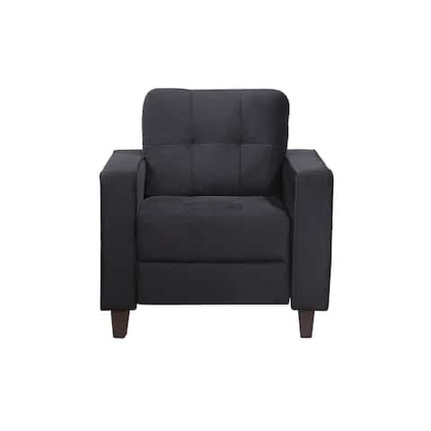 Living Room Accent Chair Modern Fine Velvet Sofa Comfortable Armchair with Wood Frame & Durable Legs