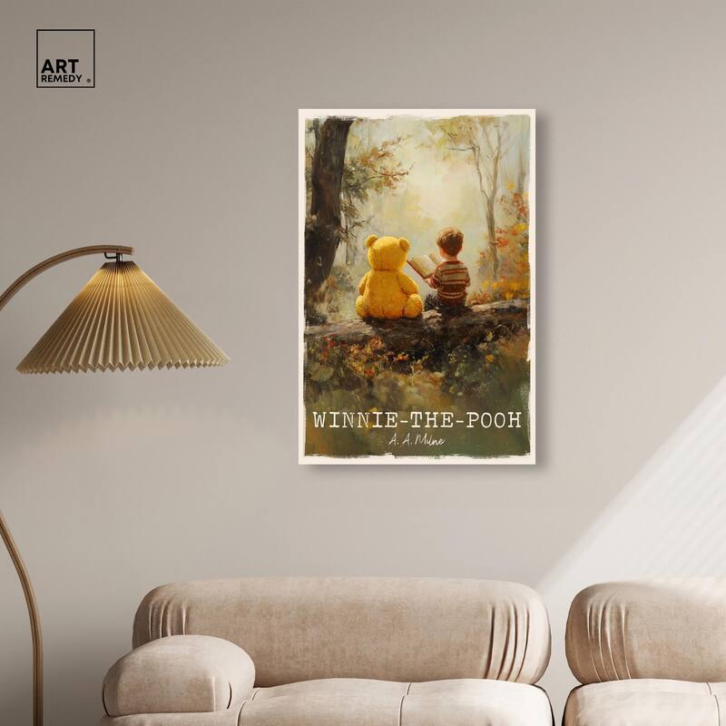 Classic Winnie the Pooh Canvas by Art Remedy, Gallery Wrapped