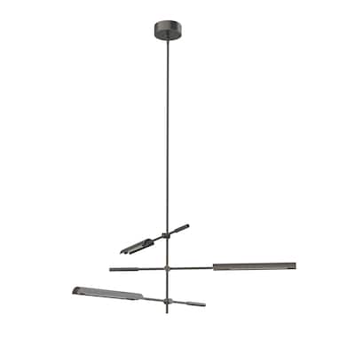 Alora Lighting MP316403MS Astrid 31" Wide 3 Light LED Chandelier