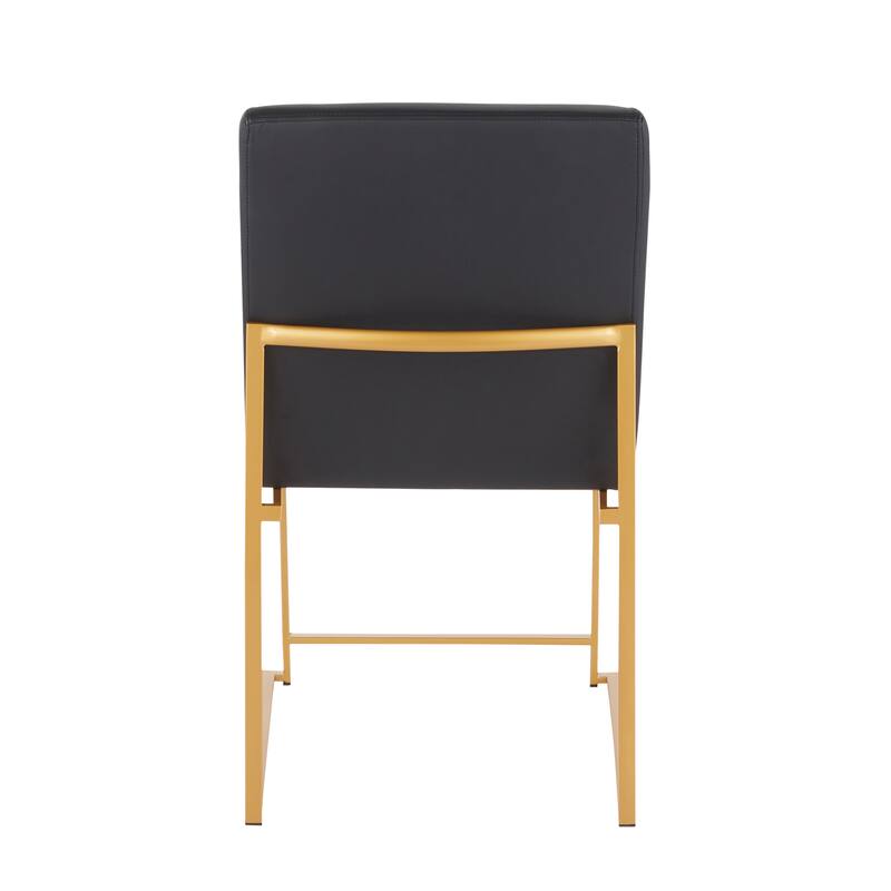 Silver Orchid Forrest Gold High Back Dining Chair - Set of 2