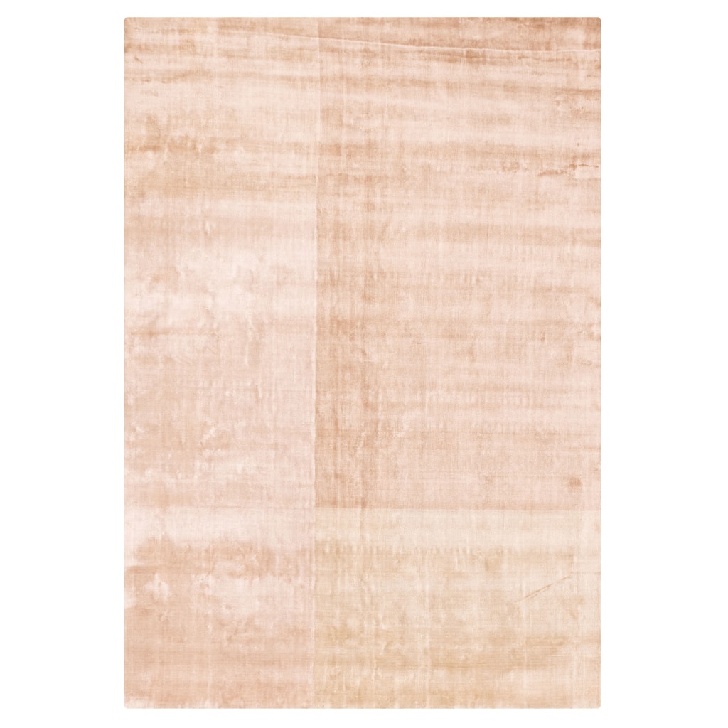 ECARPETGALLERY Hand Loomed Elysian Beige Viscose Rug - 6'6 x 9'9