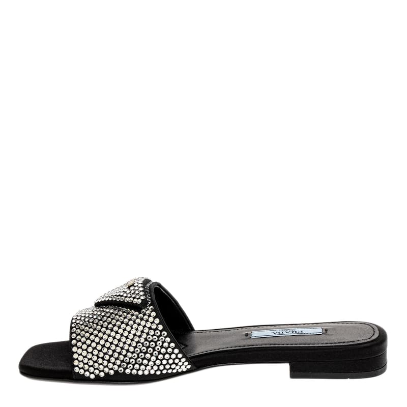 Prada Crystal Embellished Slide