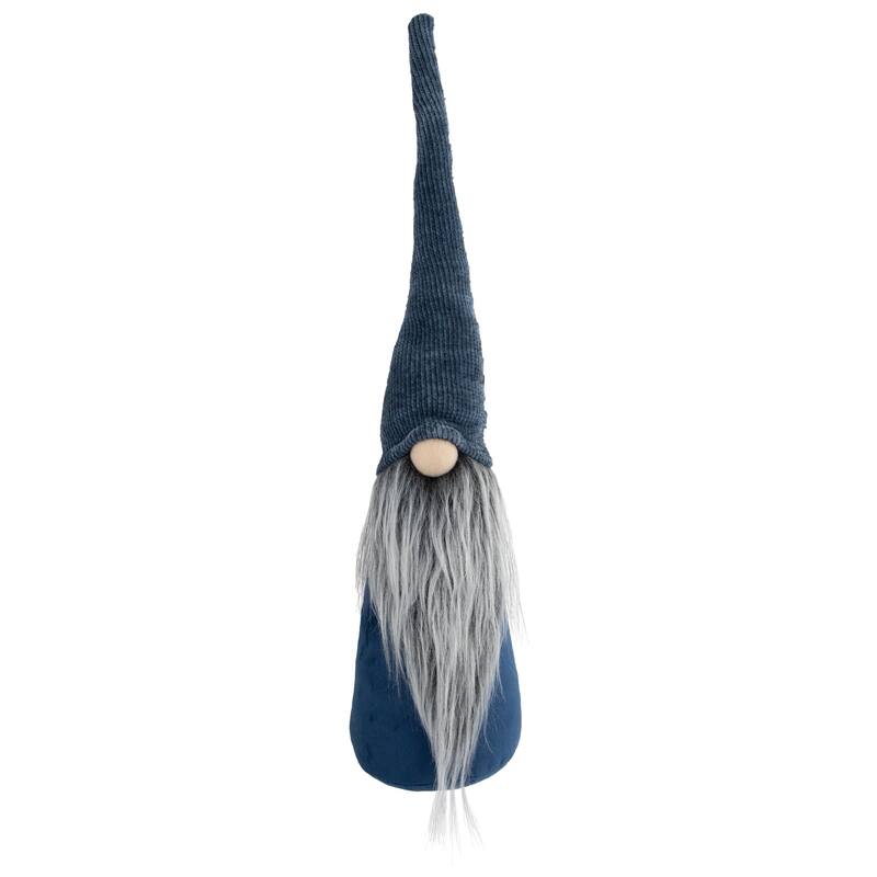 19" Navy Blue Standing Christmas Gnome Tabletop Decoration