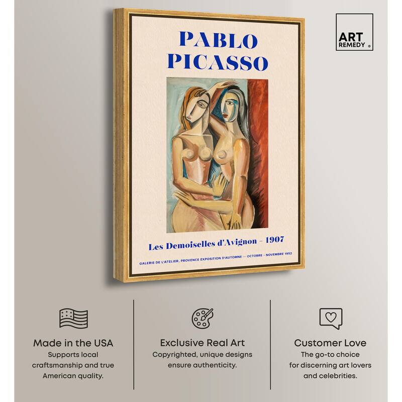Picasso's Avignon Canvas by Art Remedy