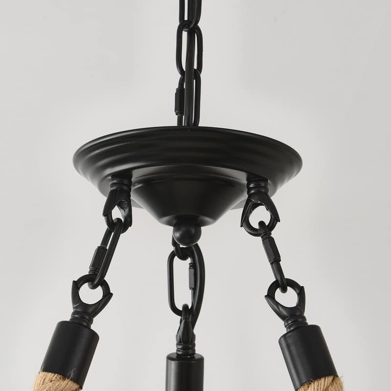 6 Lights Wagon Wheel Chandelier Rustic Wood Farmhouse Chandelier - 25