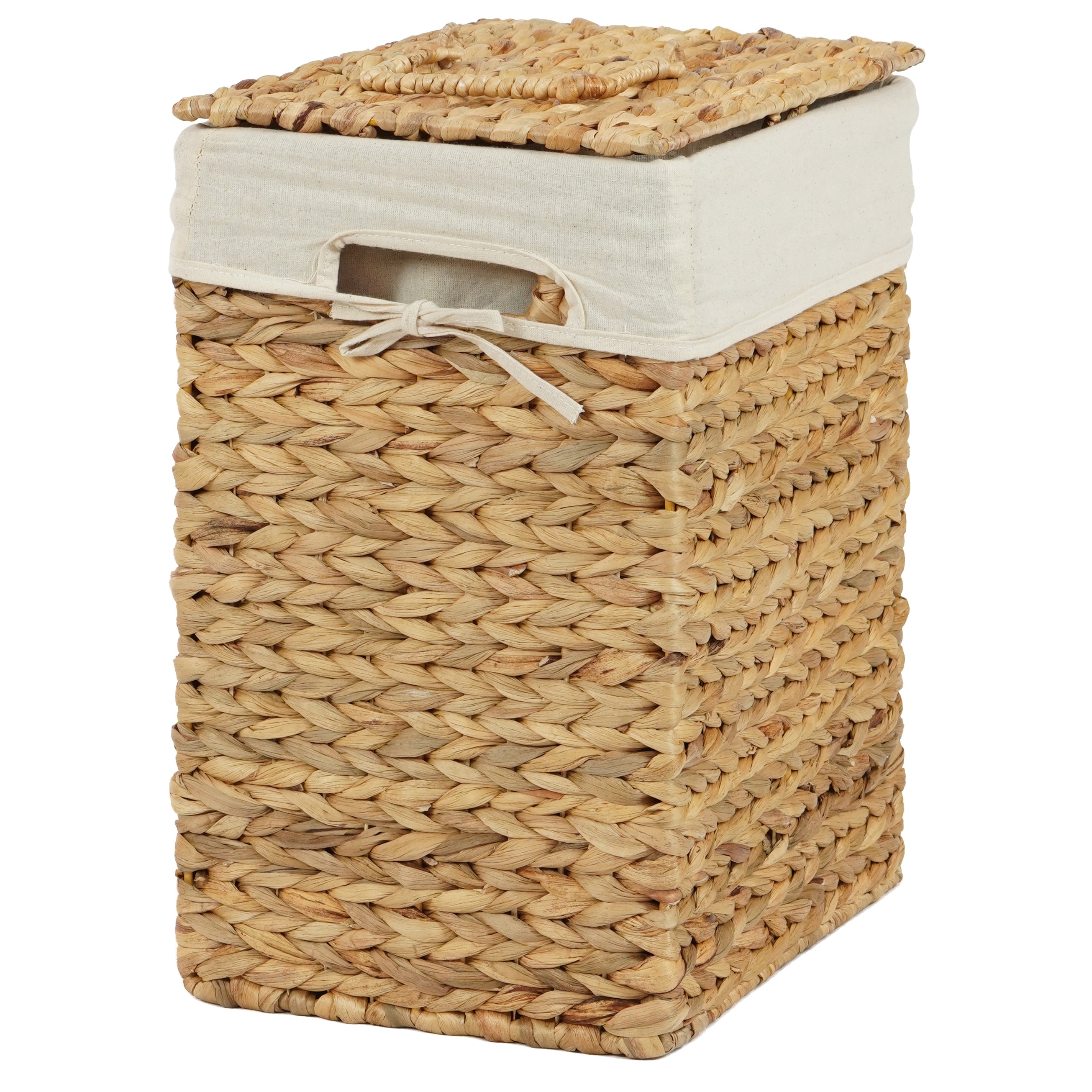 Small laundry discount hamper with lid